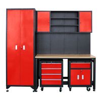 Garagenschrank 6 tlg. Rot