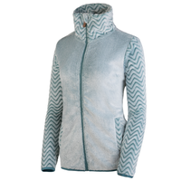 Fleece-Jacke mit Struktur-Design - Oil Blue