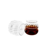 Mulex Elegantes Bubble-Riffle Trinkgläser-Set 2-tlg. – 350 ml