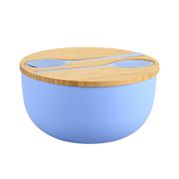 Salatschale, blau, Bambus, FSC