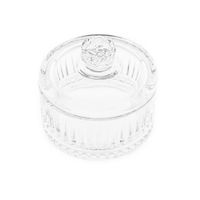 Almina Elisa Vorratsschale aus Glas mit Deckel - Transparent