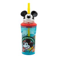 Disney Mickey Mouse Kinderbecher 360 ml – 3D-Design & Strohhalm