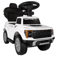 Rutschauto Ford F-150 weiß mit Schiebestange, Bügel und Staufach