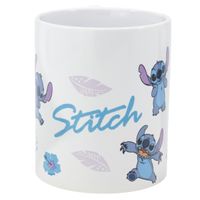 Disney Stitch Keramikbecher 325 ml mit Blätter Design