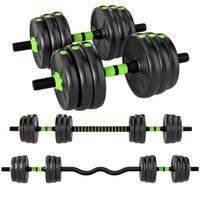 Hantelset verstellbar 20 KG Kurzhantel Set Kurzhanteln Langhanteln Hanteln Set