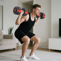 6-in-1 Hantelset Kurzhantel Set Kurzhanteln Langhanteln verstellbar 25 KG