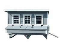 Extra Großer Hühnerstall EZ Chicken Home 3,78 m² Grau, hergestellt in EU