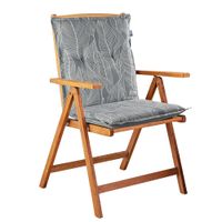 Wendeoptik-Polsterauflage - Niedriglehner ca. 97 x 47 x 8 cm 