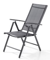 Aluminium Klappsessel, 2er Set - Anthrazit