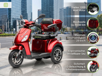 E-Seniorenmobil J1000, Lithium-Akku, 3-Rad, 1000 Watt, Braun