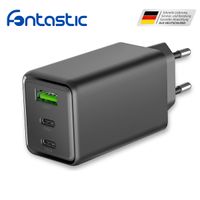 Fontastic Netzteil GAN 65W, 2 x Typ-C + USB-A Schwarz