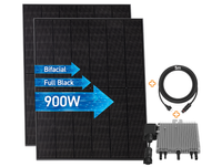 BLACKGLAS 900Wp Premium Balkonkraftwerk ECOenergy, VDE konform