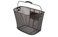 Fahrradkorb, engmaschiges Wabengitter, schwarz