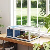 Schildkrötenhaus aus Holz Schildkrötengehege mit Haupthäusern Reptilienkäfig