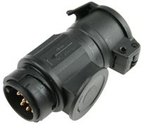 Adapter Anhängerkupplung 13-polig auf 7-polig mit Klappdeckel IP44