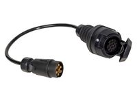Adapterkabel Anhängerkupplung 0,6 m 13-polige Kupplung und 7-poliger Stecker mit Klappdeckel IP44