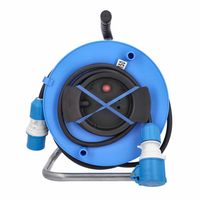 Camping Kabeltrommel 25 m, Außenbereich IP44, CEE Kupplung, Made in Germany