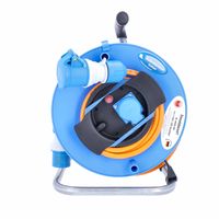 Camping Kabeltrommel 25 m, Außenbereich IP44, CEE Kupplung, Made in Germany