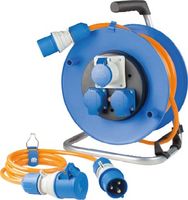 Camping SET Kabeltrommel 25 m + CEE-Verlängerung H07BQ-F 3G2,5 IP44