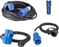 Camping SET Adapterleitung, Verlängerungskabel und Taschenlampe IP44