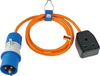 Adapterkabel 1,5 m CEE Stecker auf British Standard BS1363 Typ G, Außenbereich IP44
