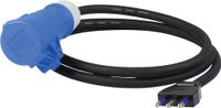 Adapterkabel 1,5m Italienischer Stecker Typ L auf CEE Kupplung mit Spannungsanzeige, IP44