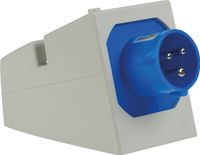 Camping CEE Wandgerätestecker 3-polig für Leitungen bis max. 2,5 mm² 230 V 16 A IP44