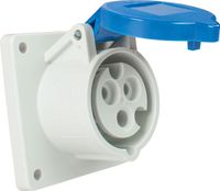 Camping CEE Anbaudose 3-polig Lochmaß 60 x 60 mm Flansch 75 x 75 mm 230 V 16 A IP44
