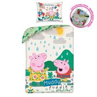 Peppa Pig Bettwäsche Set 140x200 cm Baumwolle mit 70x90 cm Kissen