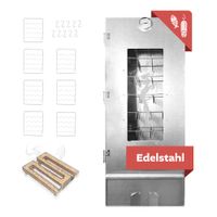 Räucherofen XL 110 cm hoch Edelstahl mit Kaltrauchgenerator, Räucherschrank