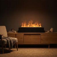 HOME DELUXE LED-Wasserdampfkamin ODENA Auftisch - Schwarz