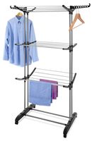 Turmwäscheständer XXL silber/schwarz