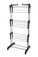 Turmwäscheständer XXL silber/schwarz