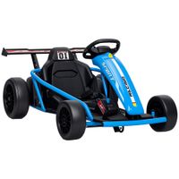 Kinder Elektro Gokart 24 V 6-13km/h Drift Kart mit Sanft Start, Musik, Hupe