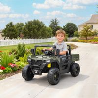 Kinder Elektroauto 12V Kinderauto UTV mit 2,4 GHz Fernbedienung, 2 Motor Grün