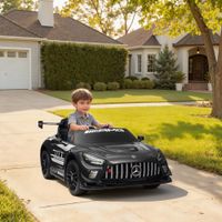 Kinder Elektroauto Mercedes-AMG 12V Kinderauto mit Fernbedienung Musik Leuchte