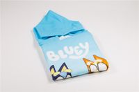 Bluey Kapuzenponcho für Bad & Strand 55x110 cm