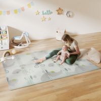 Krabbelmatte Spielmatte Faltbar Doppelseitige 200 x 150 x 1,5 cm
