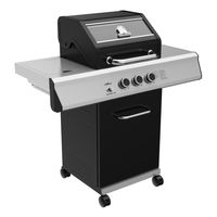 Grillfürst G210G 2-Brenner Gasgrill mit Hochtemperaturbrenner und Gusseisen Rosten