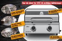 Grillfürst G201E 2-Brenner Gasgrill portabel v2 - Campinggrill / Balkongrill 50mbar