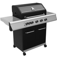 Grillfürst G510E 5-Brenner Gasgrill mit Hochtemperaturbrenner und Edelstahl Rosten