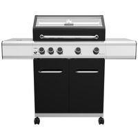 Grillfürst G410E 4-Brenner Gasgrill mit Hochtemperaturbrenner und Edelstahl Rosten