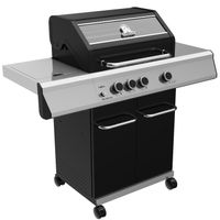 Grillfürst G310E 3-Brenner Gasgrill mit Hochtemperaturbrenner und Edelstahl Rosten