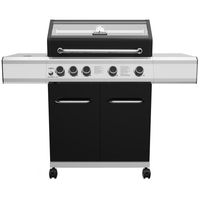 Grillfürst G410G 4-Brenner Gasgrill mit Hochtemperaturbrenner und Gusseisen Rosten