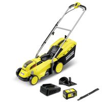 Kärcher Akku Rasenmäher LMO Set inkl. 5,0 Ah Akku, Mulchkit & Schnellladegerät