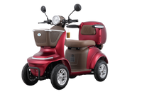 E-Seniorenmobil Lunar SC PREMIUM, Bleigel, 4-Rad 1000W Bordeaux
