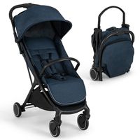 COSTWAY Kinderwagen, Reisebuggy mit Liegefunktion, Kinderbuggy mit Rückenlehne & Verdeck