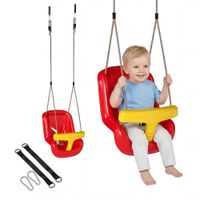 Babyschaukel Kinderschaukel verstellbar Mitwachsend Babysitz mit Rückenlehne