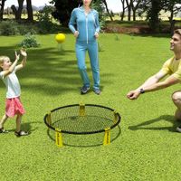 Roundnet Set Spieleset mit Spielnetz 3 Bällen Tragetasche Ballpumpe
