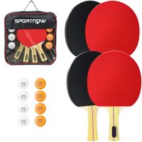 Tischtennisschläger Tischtennis Set mit Tischtennisschlägern, 8 Bällen